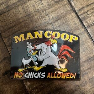 Humorous Metal magnet - Black and Red